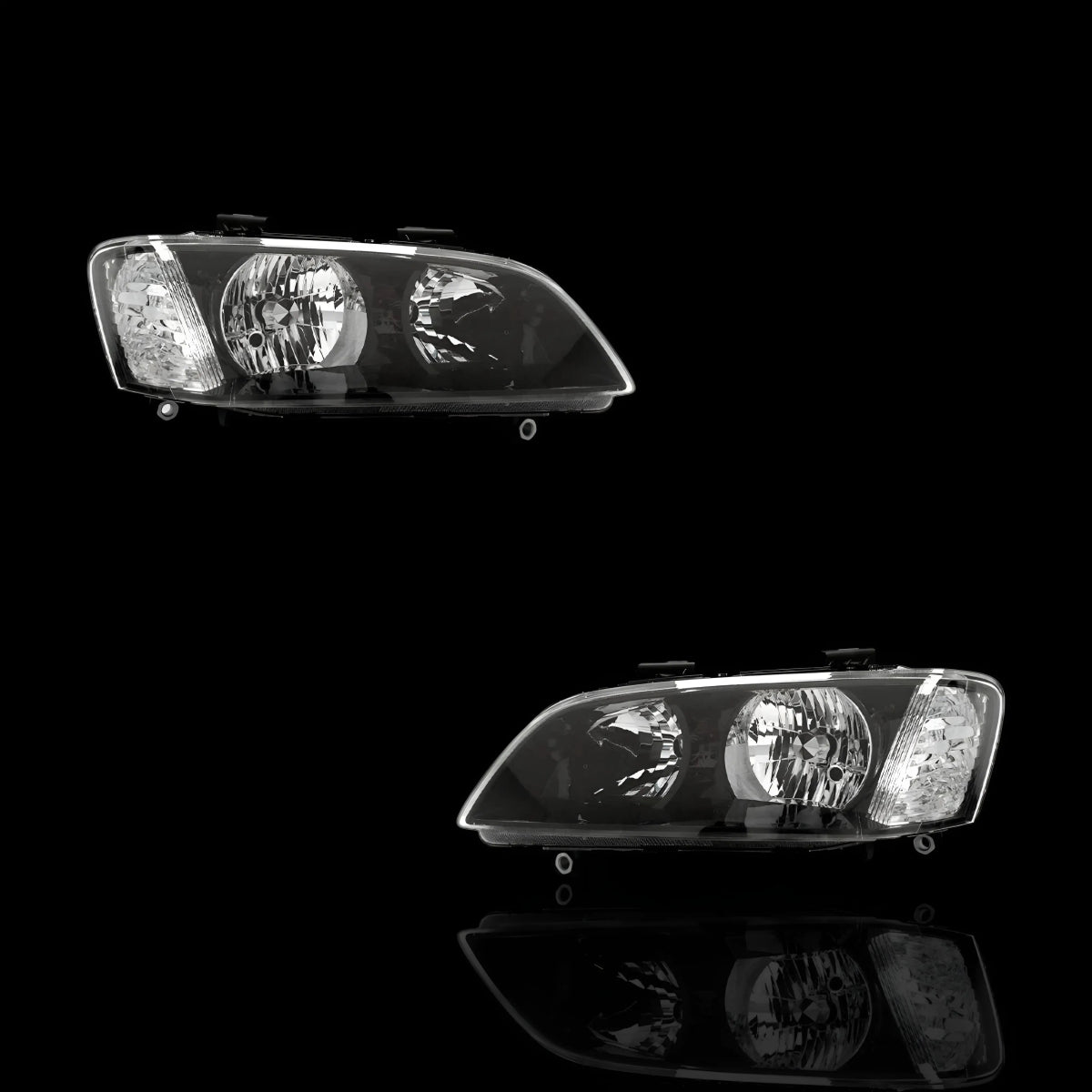 Black Headlights – Fits Holden Commodore VE Series 1 (2006–2010) | LH + RH Pair - Blckline Automotive