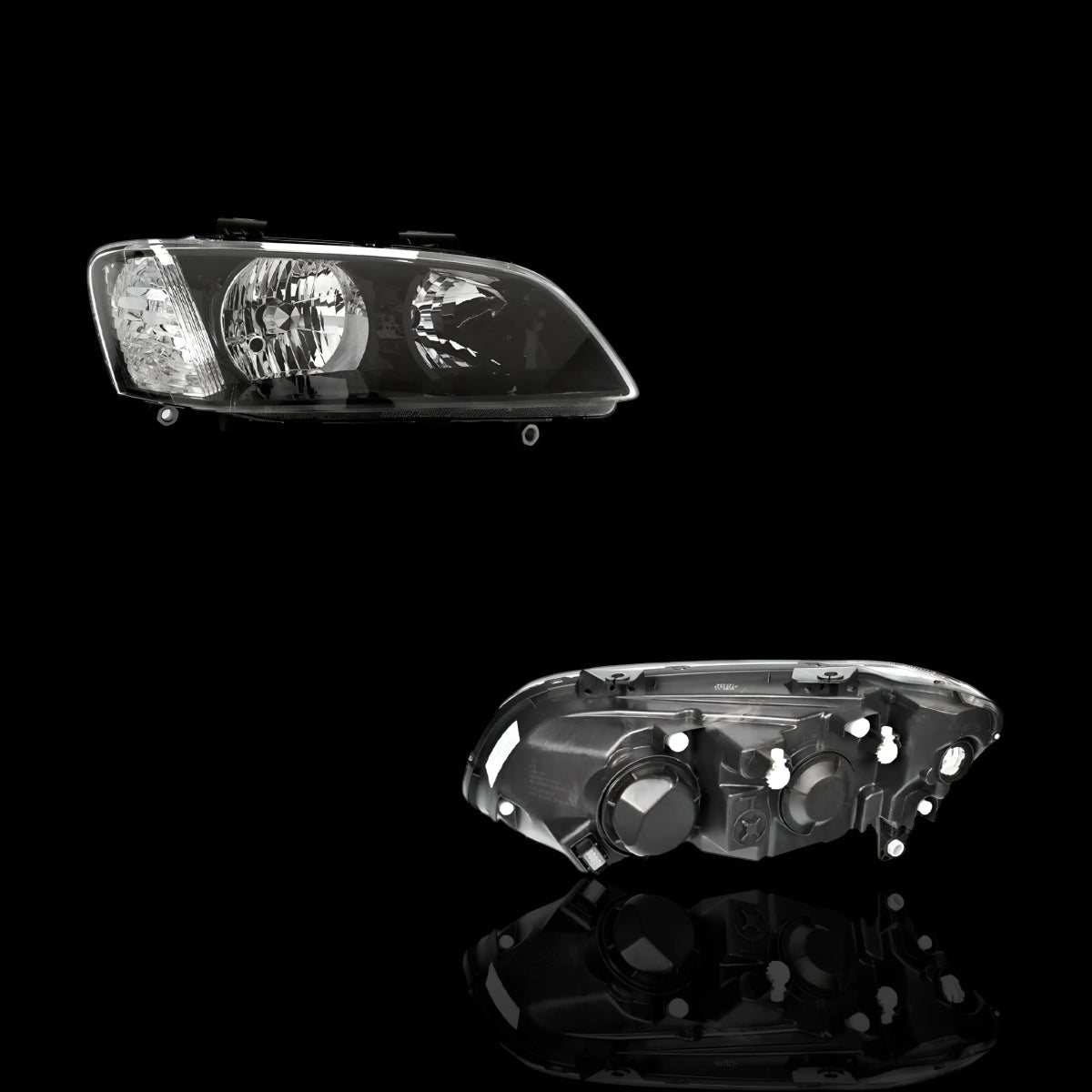 Black Headlights – Fits Holden Commodore VE Series 1 (2006–2010) | LH + RH Pair - Blckline Automotive