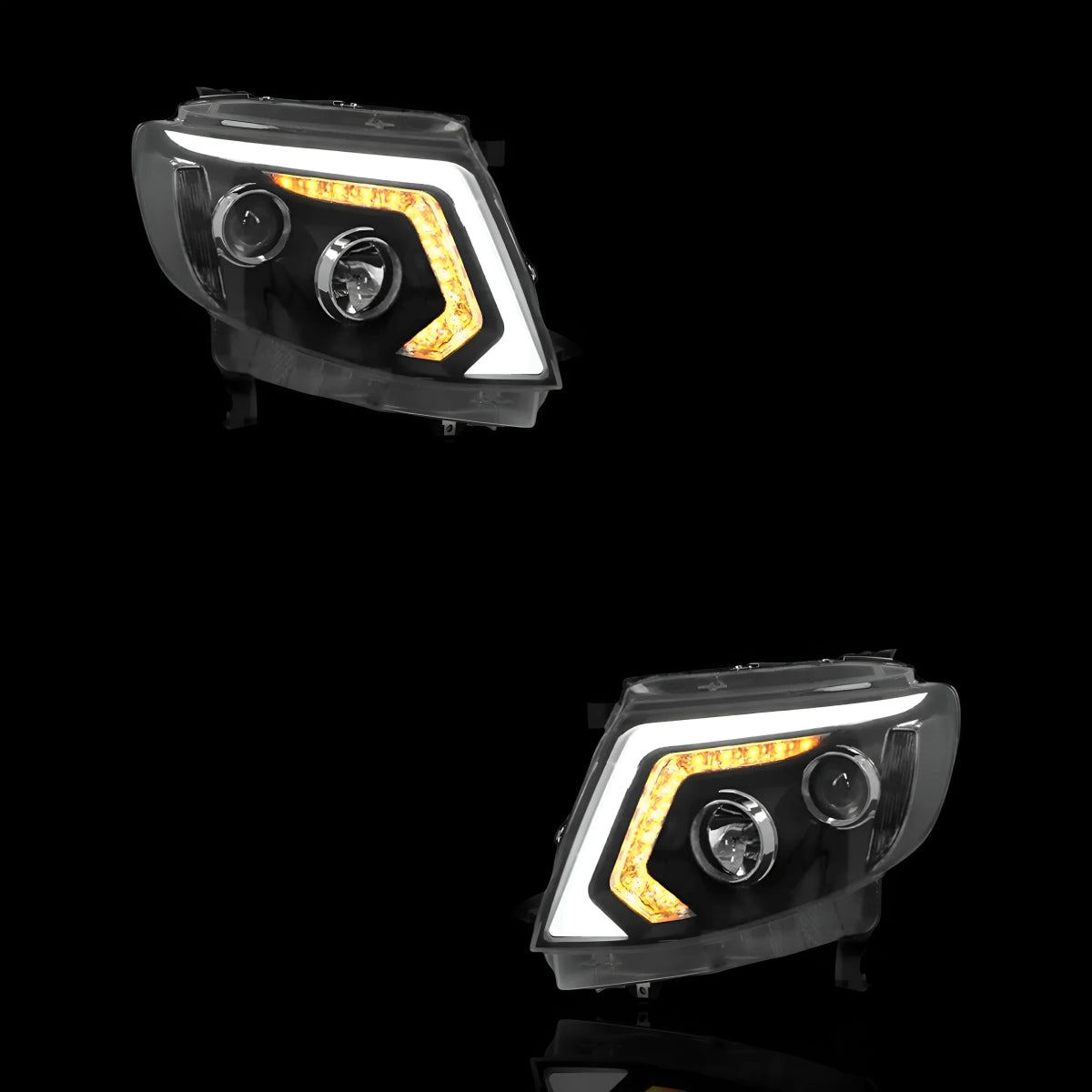 Sequential Headlights – Fits Ford Ranger PX MK1 (2011–2015) | LH + RH Pair - Blckline Automotive