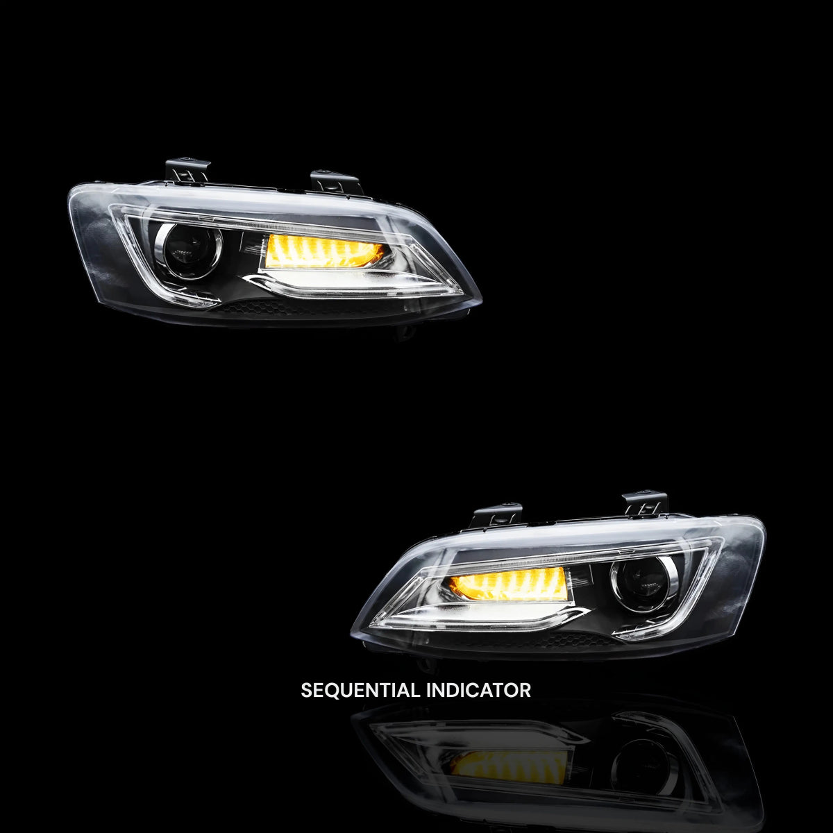 Sequential Headlights – Fits Holden Commodore VE Series 1 & 2 (2006–2013) | LH + RH Pair - Blckline Automotive
