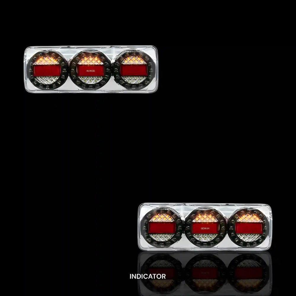 
                  
                    3 - LED Universal Combination Tail Lights – Fits Utes, Trucks, Trailers (2025–2025) | LH + RH Pair - Blckline Automotive
                  
                
