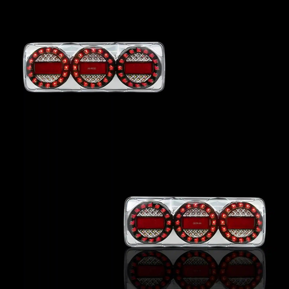3 - LED Universal Combination Tail Lights – Fits Utes, Trucks, Trailers (2025–2025) | LH + RH Pair - Blckline Automotive