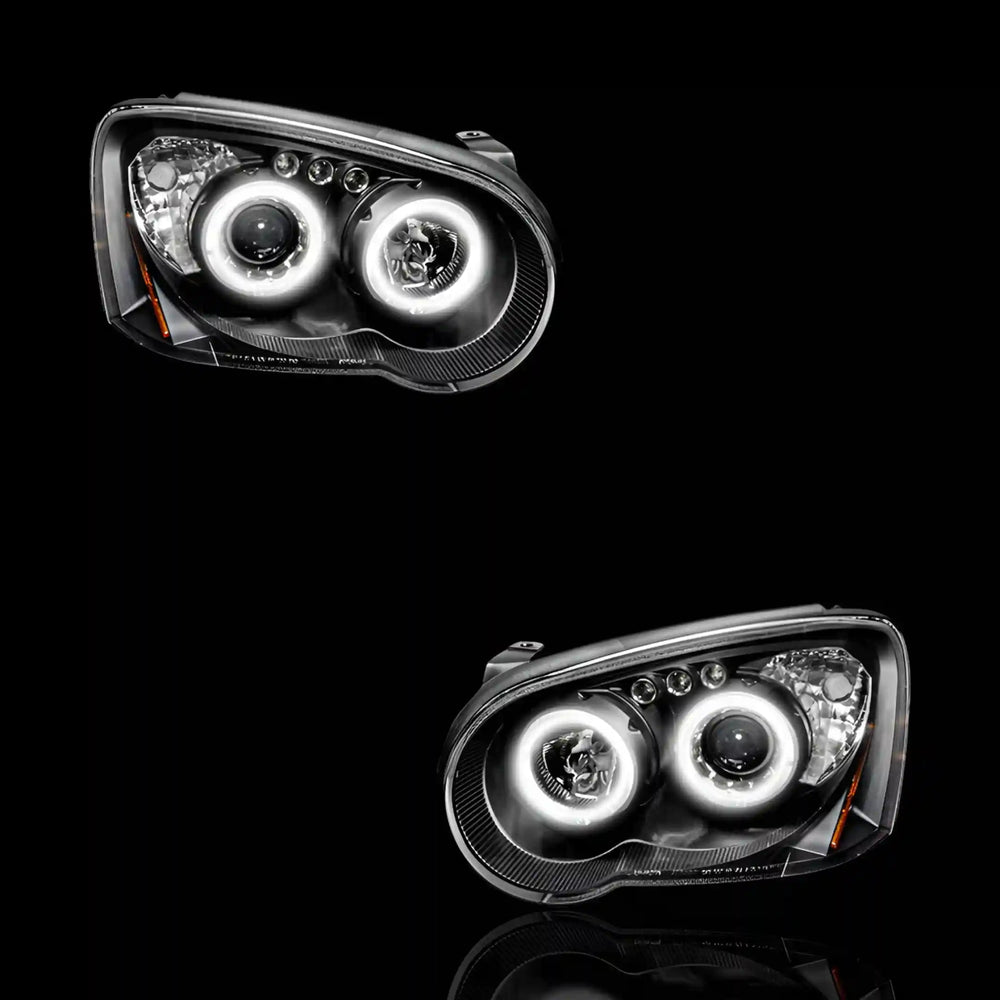 Angel Eyes Projector Headlights – Fits Subaru Impreza GD WRX Blob Eye (2003 - 2005) | LH + RH - Blckline Automotive