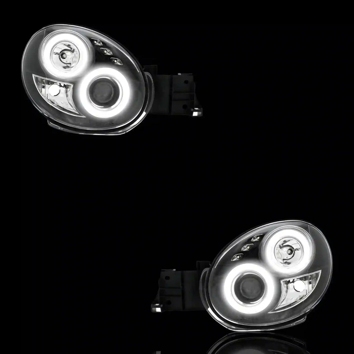 Angel Eyes Projector Headlights – Fits Subaru Impreza GD WRX Bug Eye (2000 - 2002) | LH + RH Pair - Blckline Automotive
