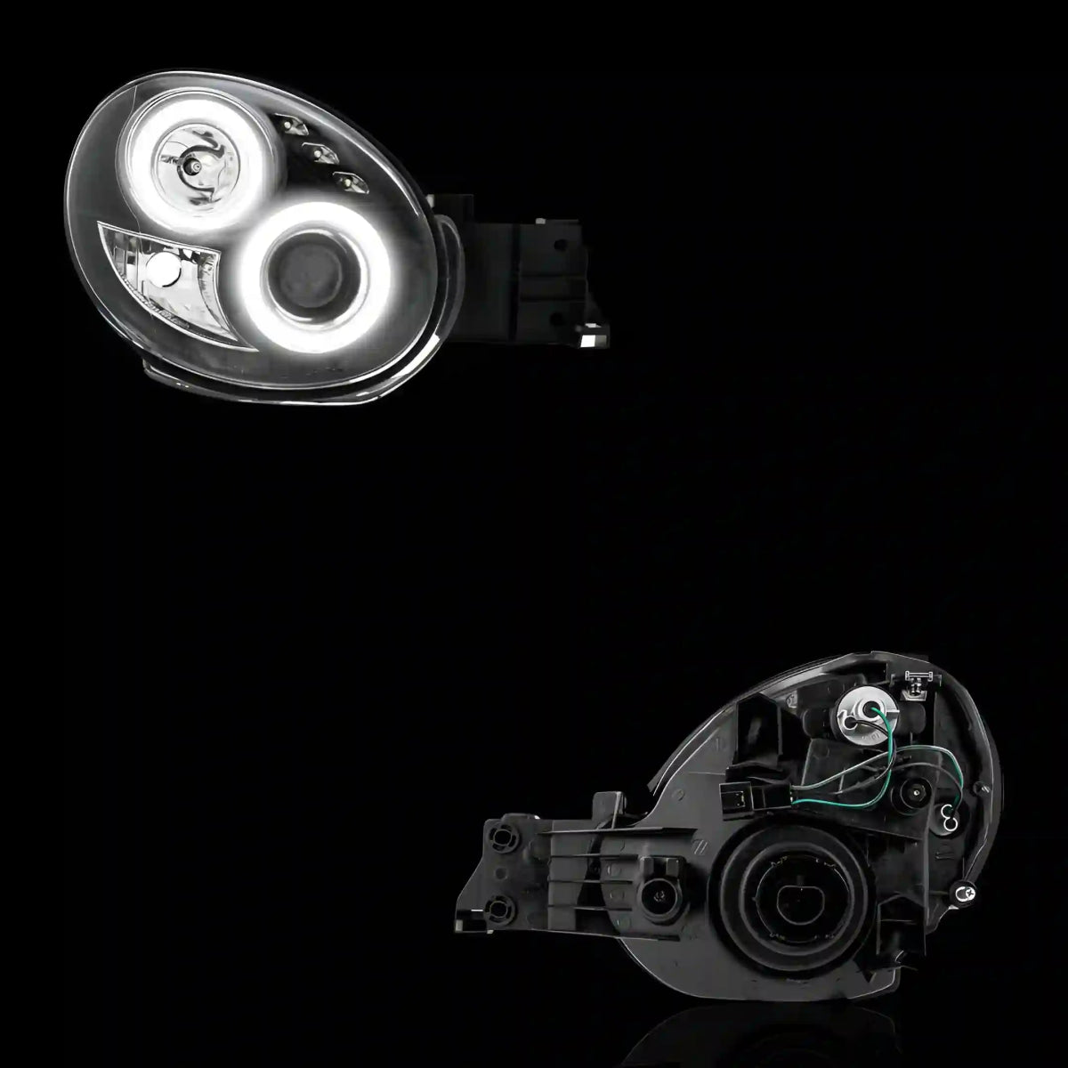 Angel Eyes Projector Headlights – Fits Subaru Impreza GD WRX Bug Eye (2000 - 2002) | LH + RH Pair - Blckline Automotive