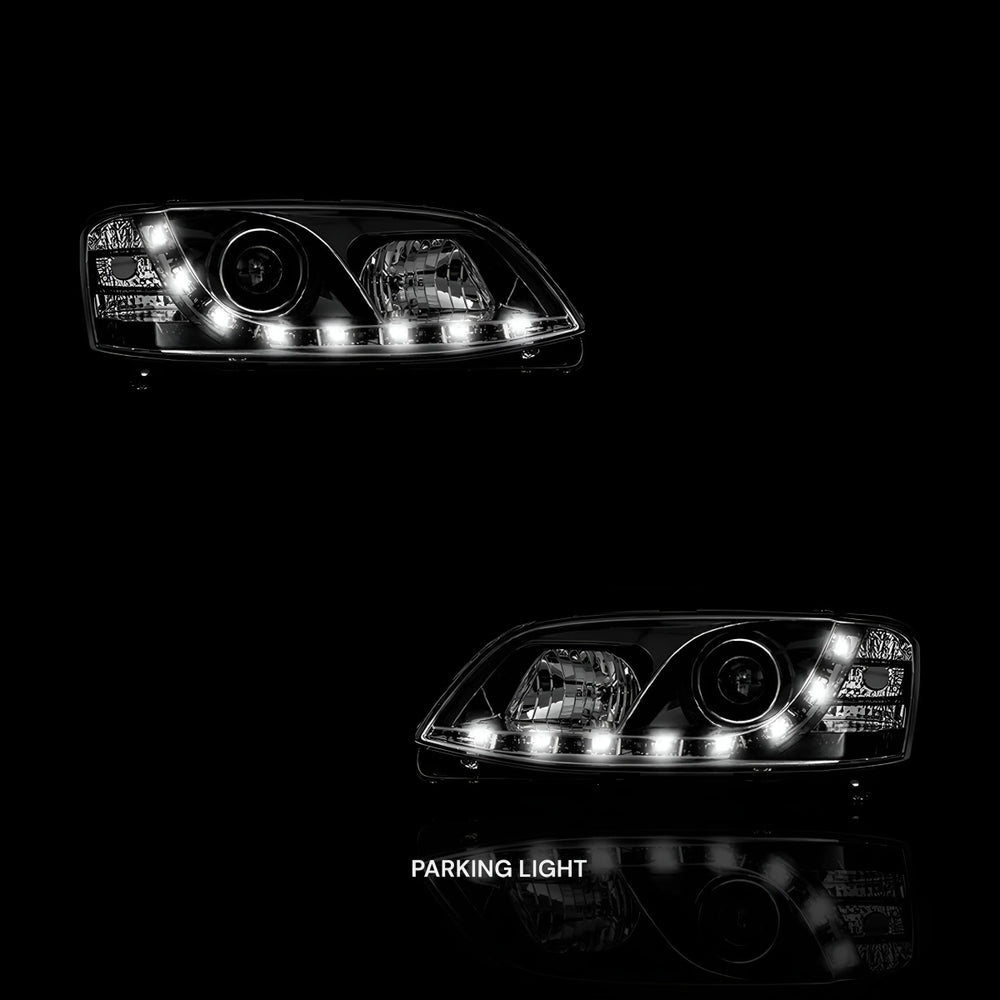 
                  
                    Black DRL LED Projector Headlights – Fits Holden Commodore VE Series 1 (2006–2010) | LH + RH Pair - Blckline Automotive
                  
                