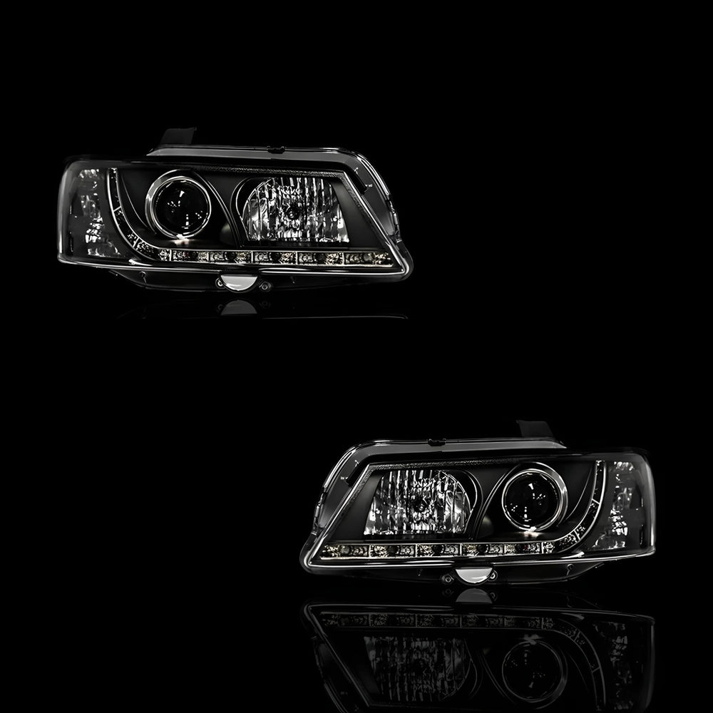 
                  
                    Black DRL LED Projector Headlights – Fits Holden Commodore VY (2002–2004) | LH + RH Pair - Blckline Automotive
                  
                