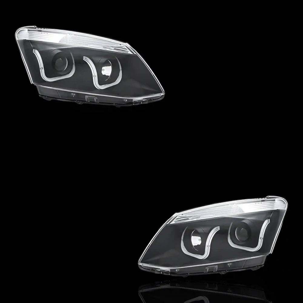 Black Eagle U - Shape Halo Angel Eyes Headlights – Fits Isuzu D - MAX (2012 - 2016) | LH + RH Pair - Blckline Automotive