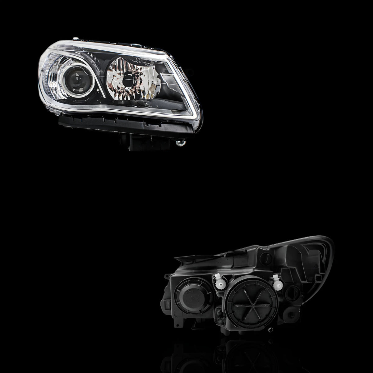 Black Headlights – Fits Holden Commodore VF (2013–2017) | LH + RH Pair - Blckline Automotive