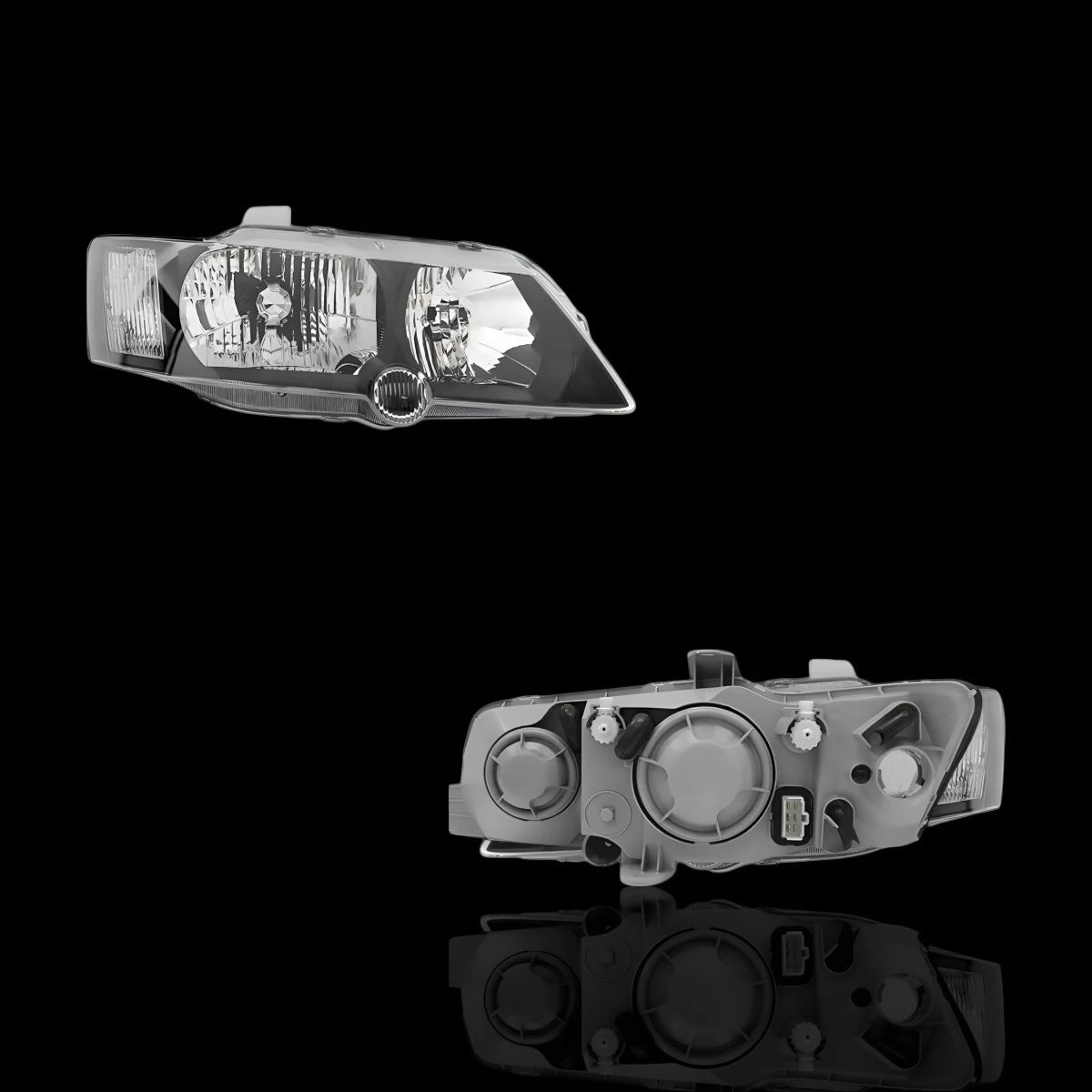 Black Headlights – Fits Holden Commodore VY (2002–2004) | LH + RH Pair - Blckline Automotive