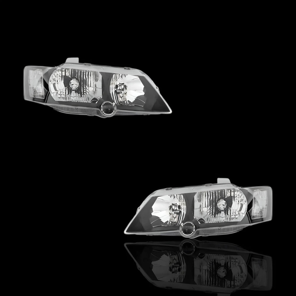 Black Headlights – Fits Holden Commodore VY (2002–2004) | LH + RH Pair - Blckline Automotive