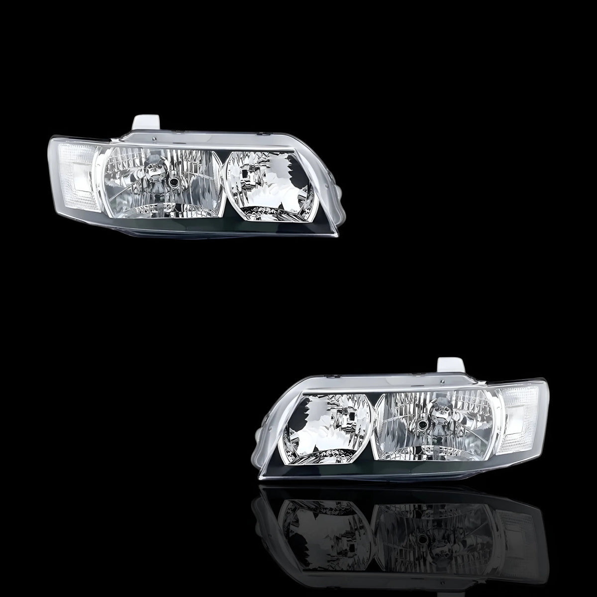 Black Headlights – Fits Holden Commodore VZ SV6 (2004–2007) | LH + RH Pair - Blckline Automotive