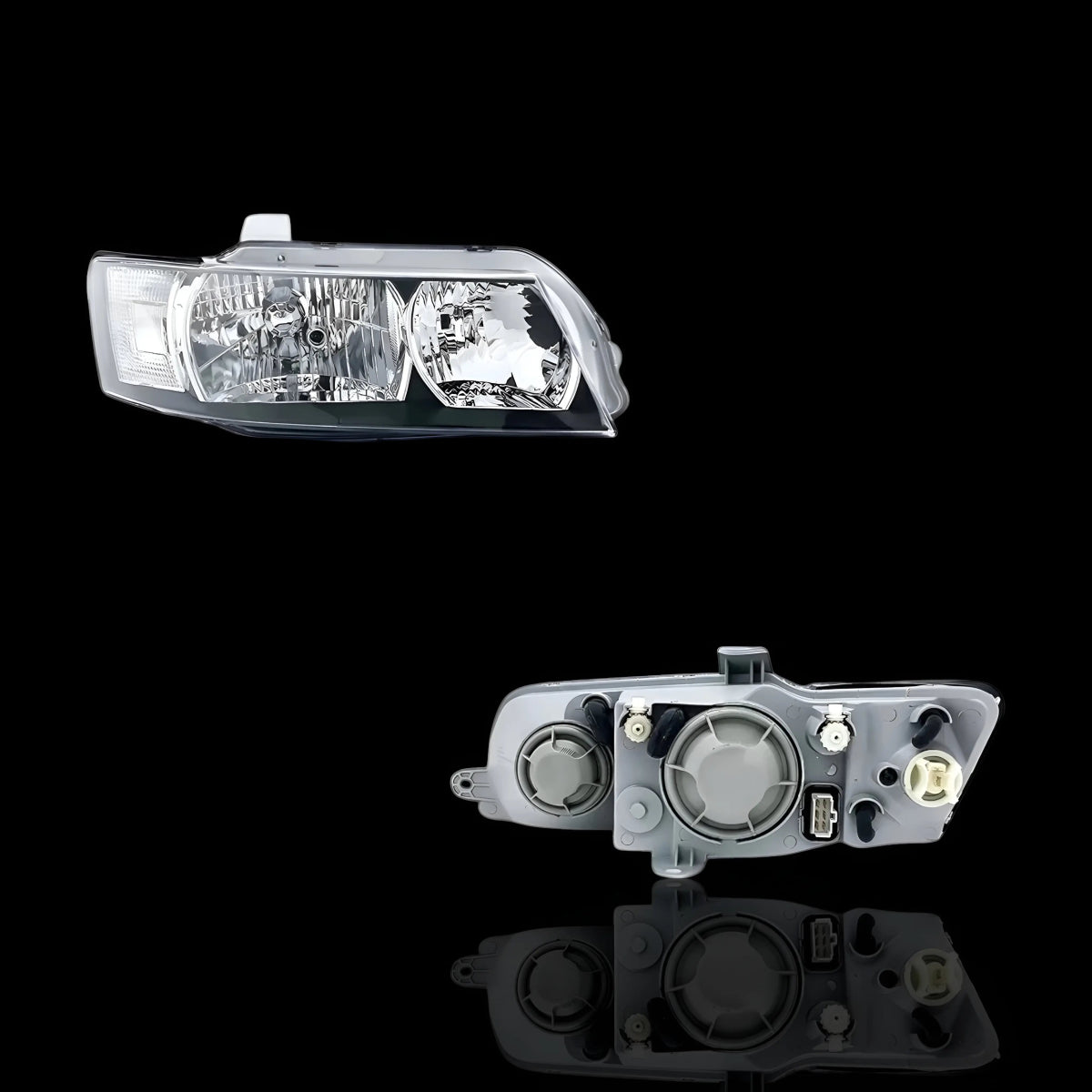 Black Headlights – Fits Holden Commodore VZ SV6 (2004–2007) | LH + RH Pair - Blckline Automotive