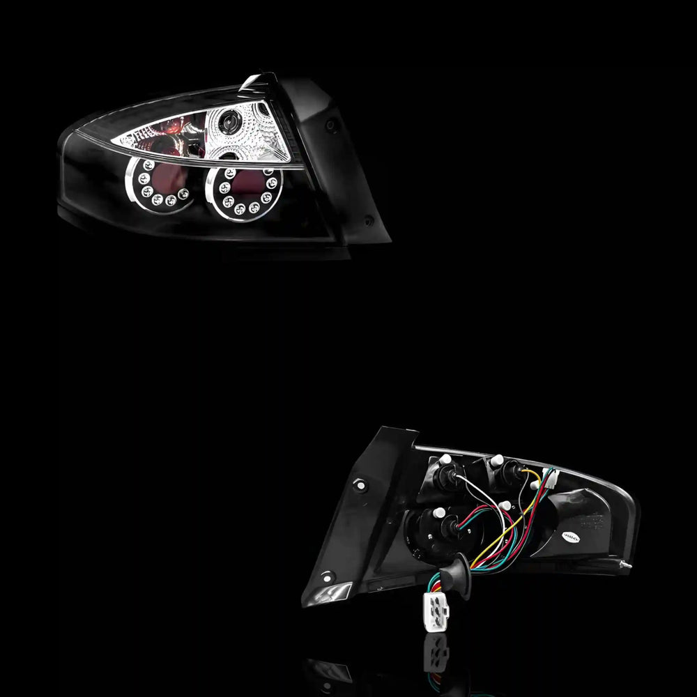 Black LED Altezza Tail Lights – Fits Ford Falcon BA / BF (2002 - 2008) | LH + RH Pair - Blckline Automotive