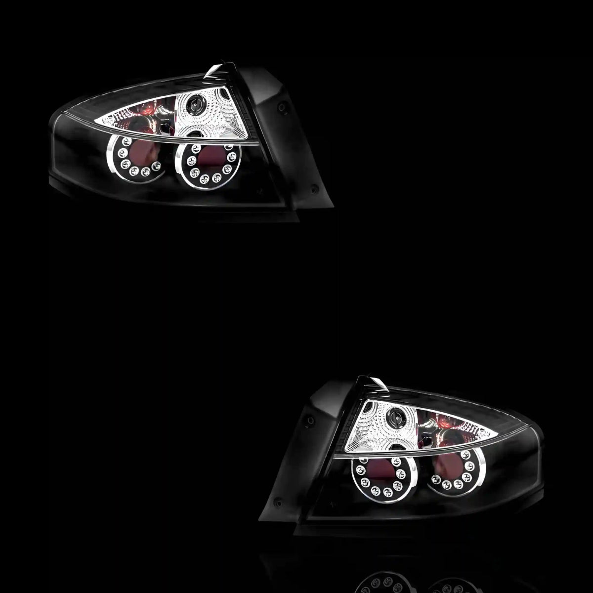 Black LED Altezza Tail Lights – Fits Ford Falcon BA / BF (2002 - 2008) | LH + RH Pair - Blckline Automotive