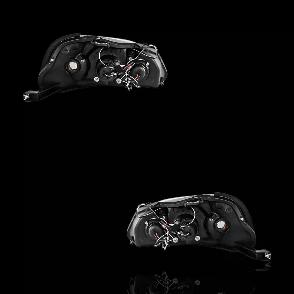 
                  
                    Black LED Halo Angel Eyes Projector Headlights – Fits Honda Civic EK (1999 - 2000) | Both (LH + RH) - Blckline Automotive
                  
                