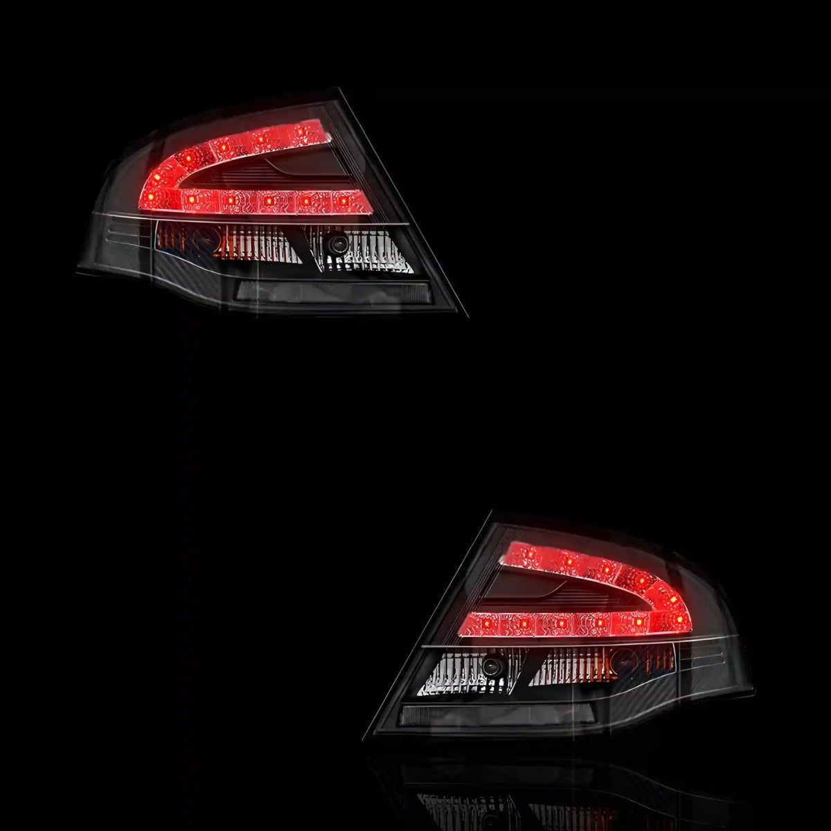 Black LED Tail Lights – Fits Ford Falcon FG (2008 - 2014) | LH + RH Pair - Blckline Automotive