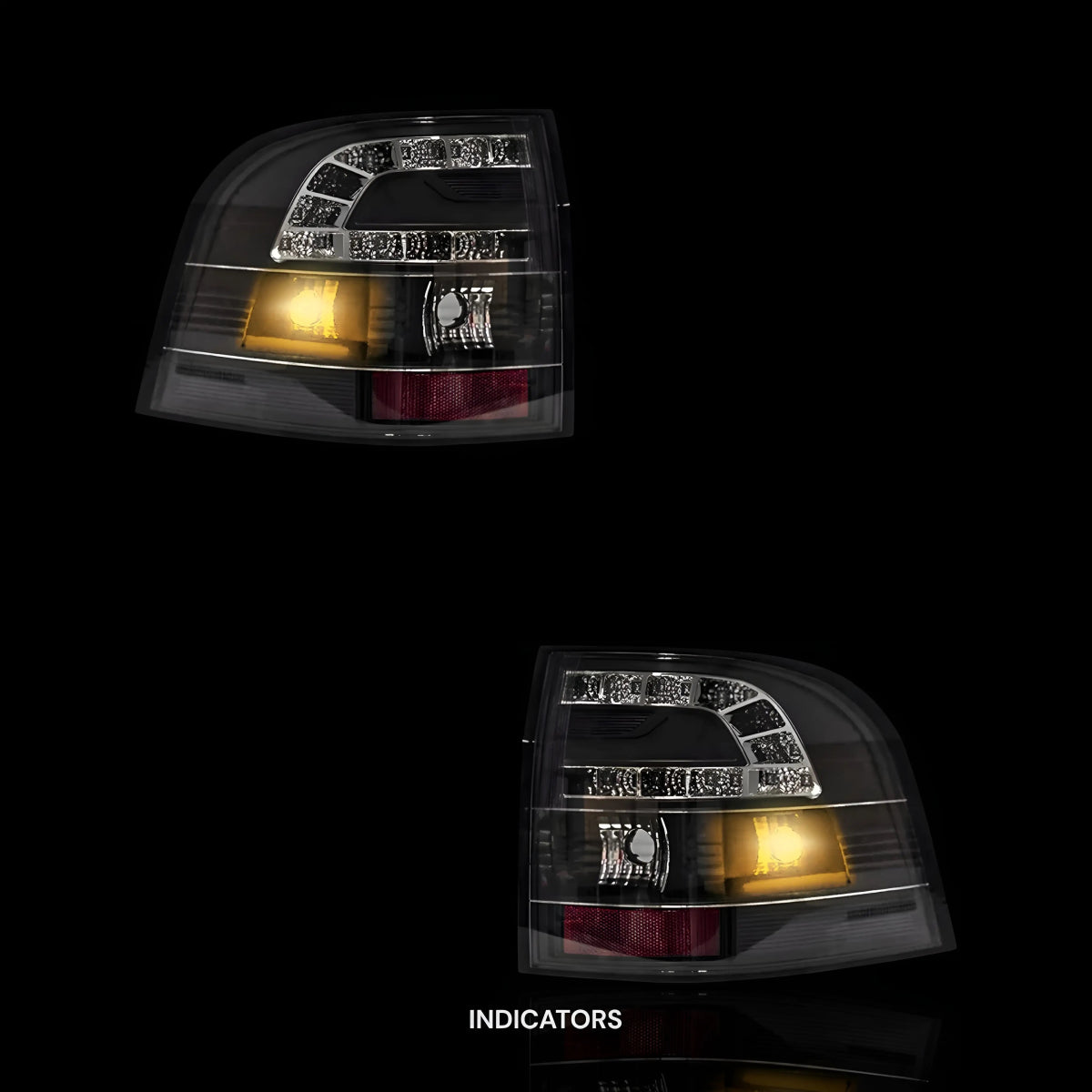 Black LED Tail Lights – Fits Holden Commodore VE UTE Series 1 & 2 (2007–2013) | LH + RH Pair - Blckline Automotive