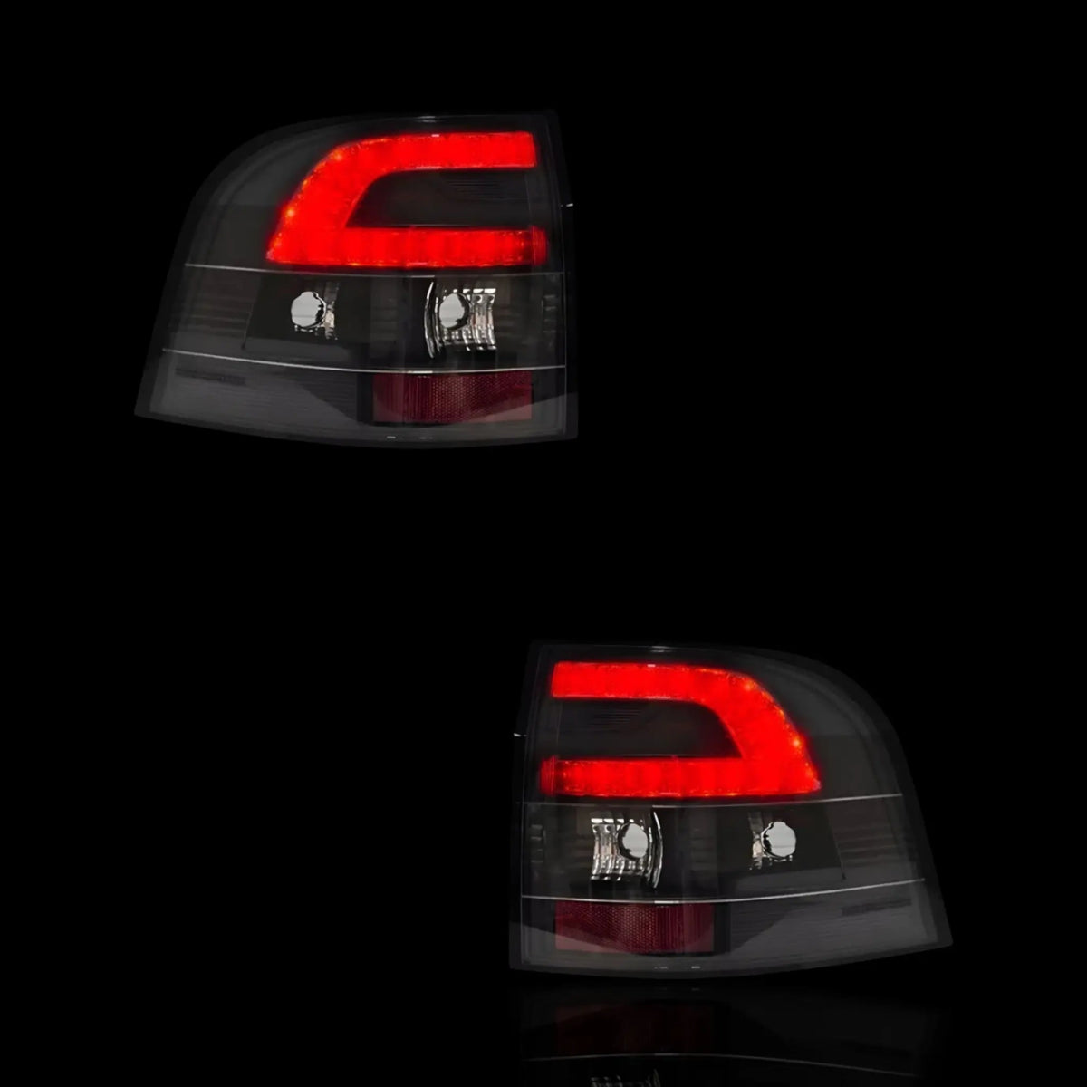 Black LED Tail Lights – Fits Holden Commodore VE UTE Series 1 & 2 (2007–2013) | LH + RH Pair - Blckline Automotive