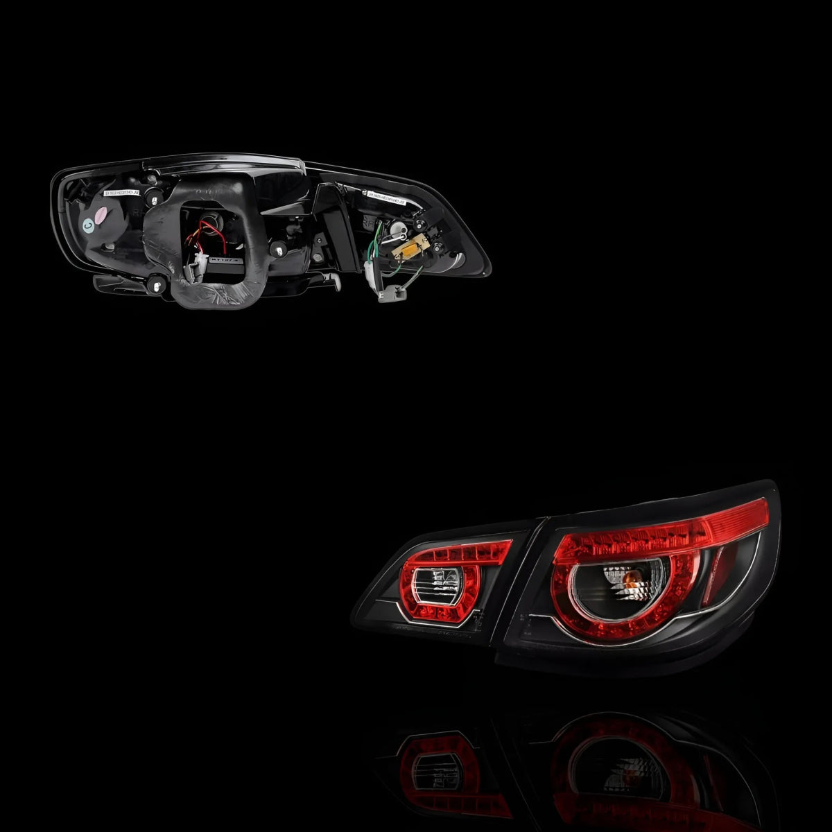 Black LED Tail Lights – Fits Holden Commodore VF Sedan (2013–2017) | LH + RH Pair - Blckline Automotive