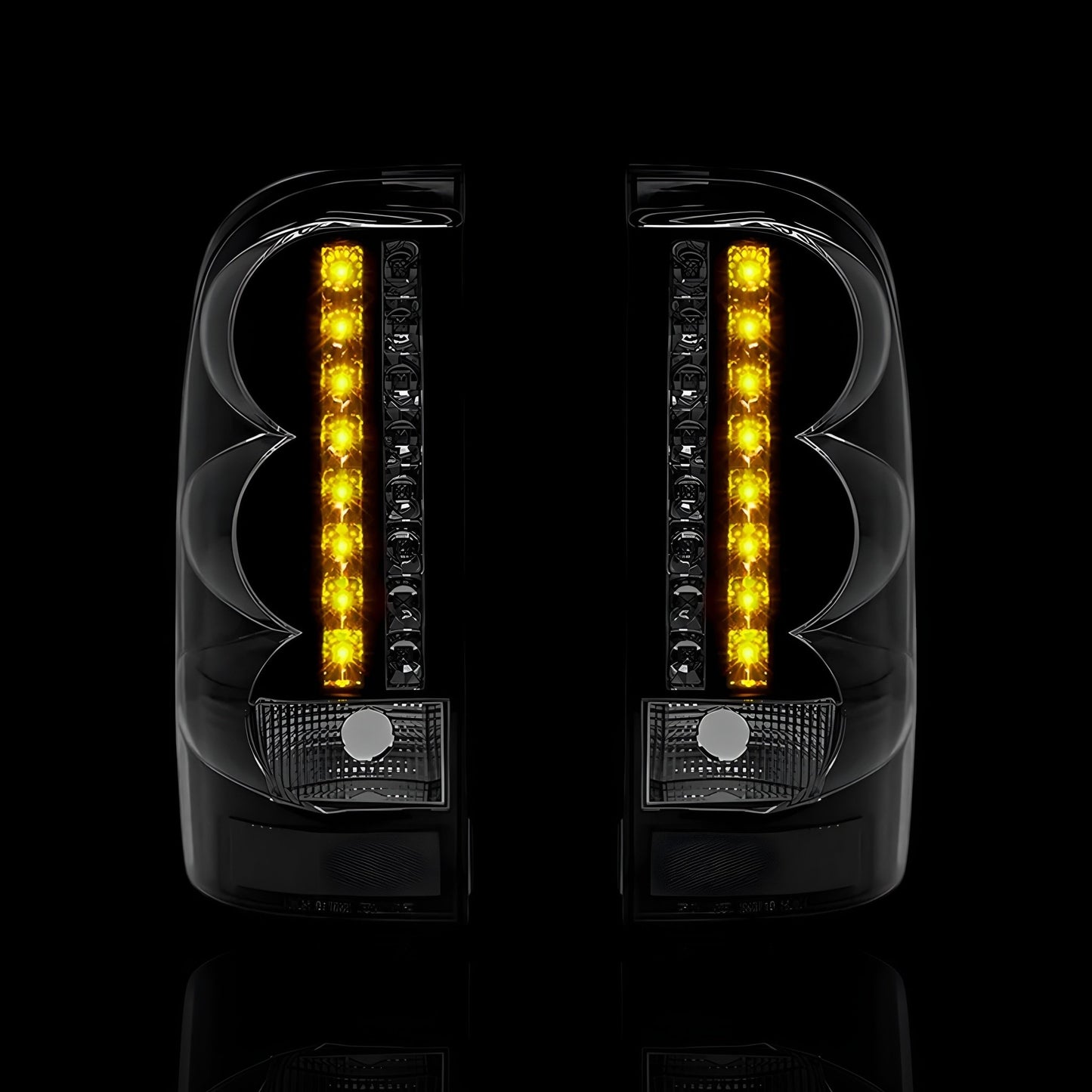 Black LED Tail Lights – Fits Toyota Hilux N70 / Vigo (2005–2014) | LH + RH Pair - Blckline Automotive