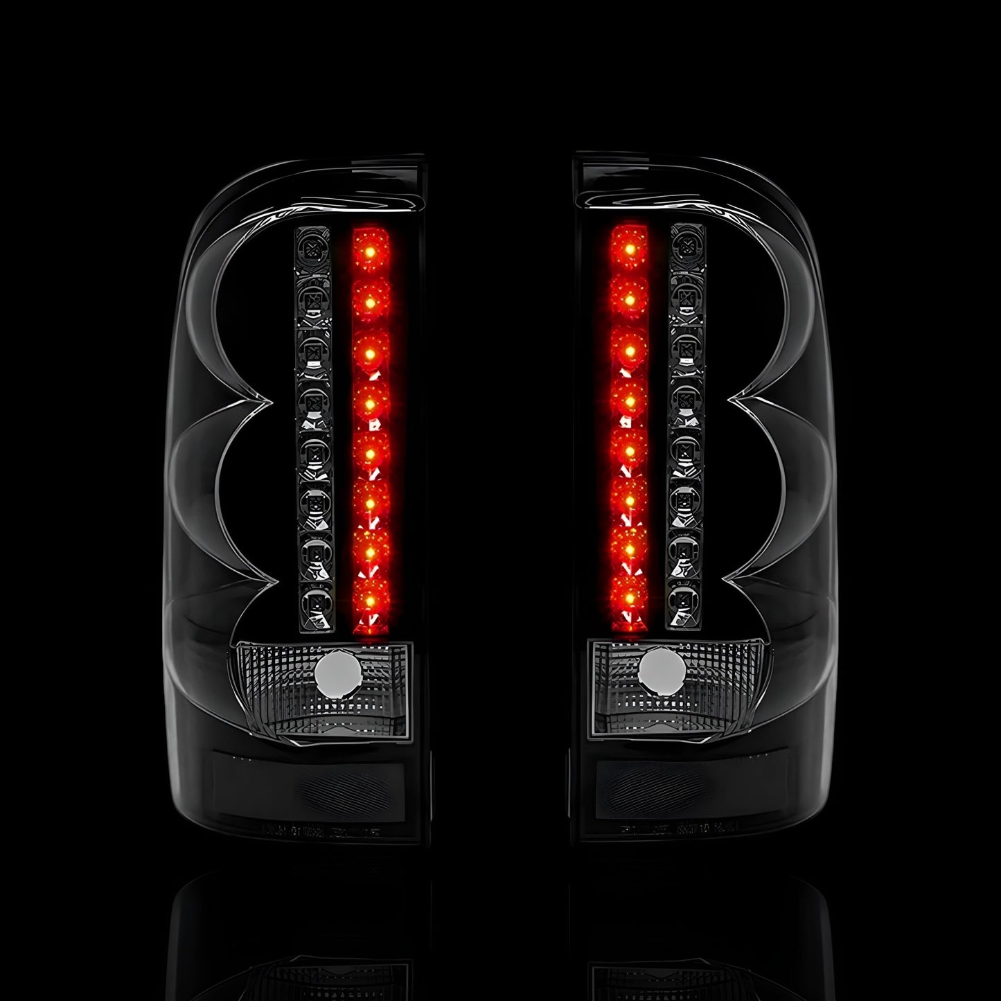 Black LED Tail Lights – Fits Toyota Hilux N70 / Vigo (2005–2014) | LH + RH Pair - Blckline Automotive