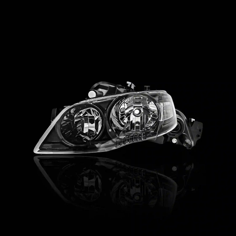 Black OEM Style Headlights – Fits Ford Falcon BF Series 2 & 3 (2006 - 2011) | LH + RH - Blckline Automotive