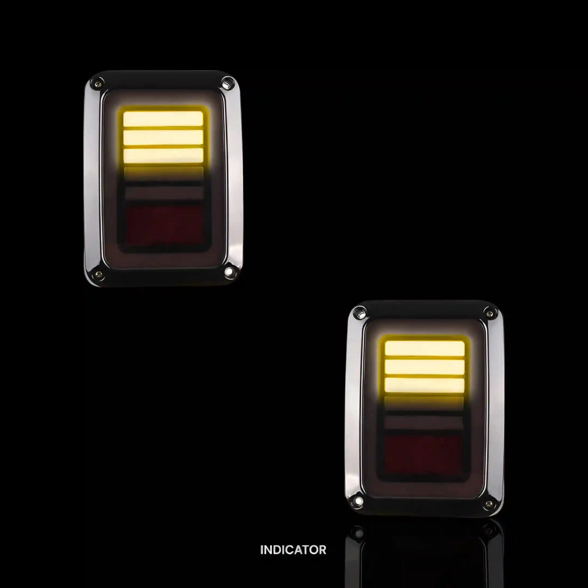 Black Smoked Tail Lights – Fits Jeep Wrangler JK (2007 - 2018) | LH + RH Pair - Blckline Automotive