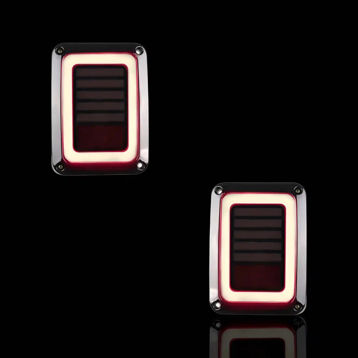 Black Smoked Tail Lights – Fits Jeep Wrangler JK (2007 - 2018) | LH + RH Pair - Blckline Automotive
