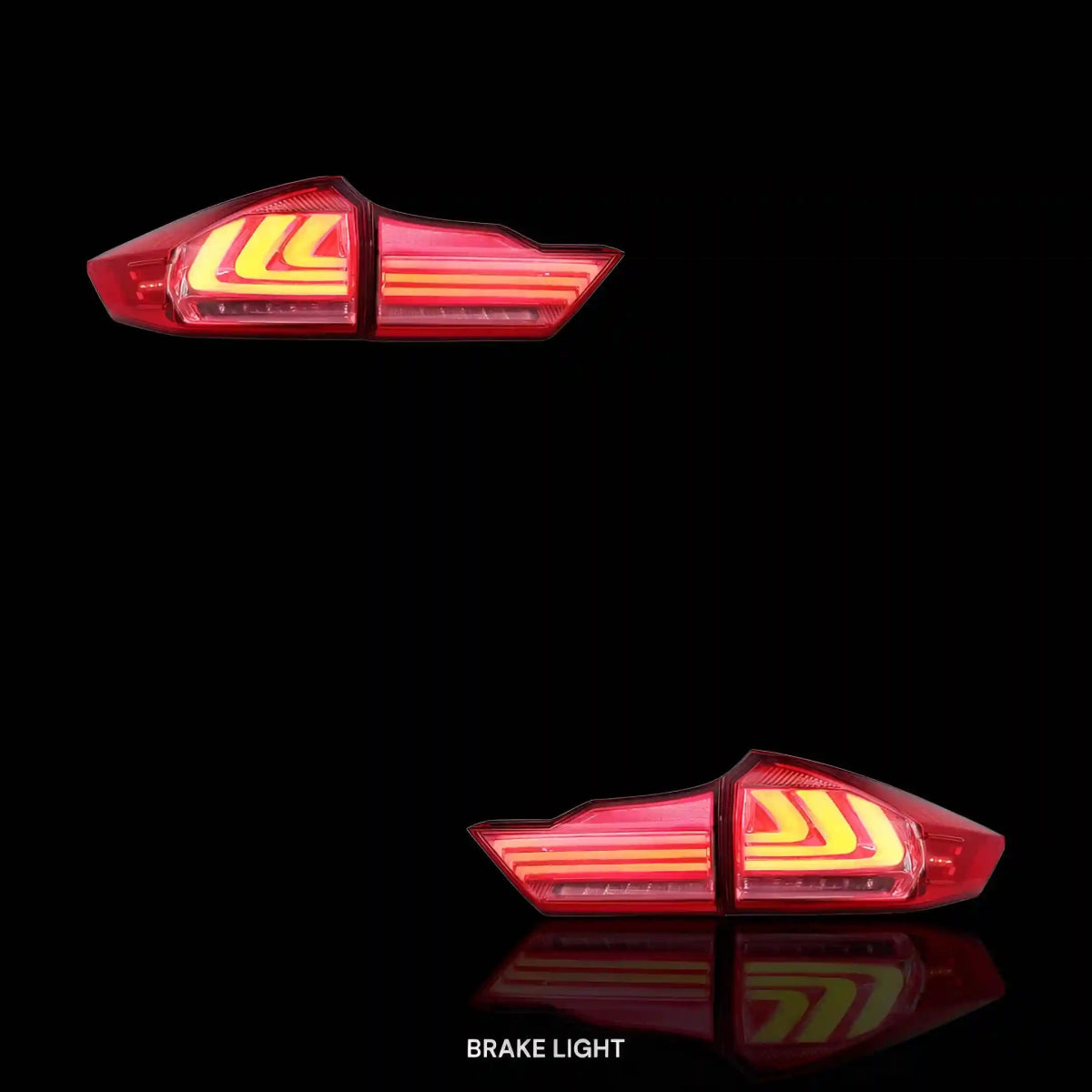 BMW Style Sequential Red Smoked LED Tail Lights – Fits Honda City GM6 (2014 - 2017) | LH + RH Pair - Blckline Automotive