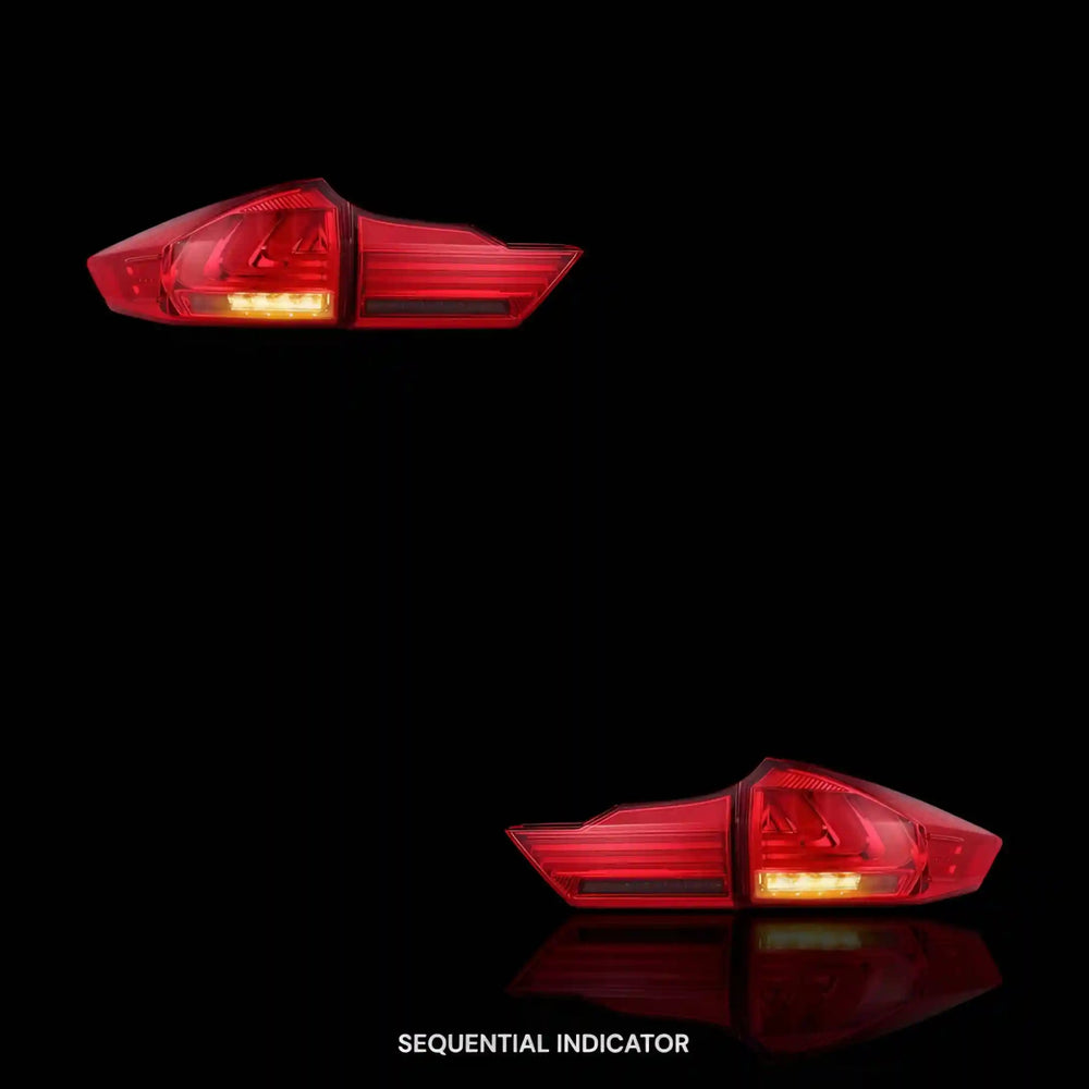 
                  
                    BMW Style Sequential Red Smoked LED Tail Lights – Fits Honda City GM6 (2014 - 2017) | LH + RH Pair - Blckline Automotive
                  
                
