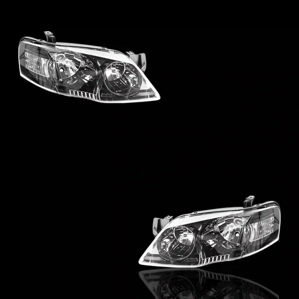 
                  
                    Chrome / Black Style Headlights – Fits Ford Falcon BF Series 2 & 3 (2006 - 2011) | LH + RH Pair - Blckline Automotive
                  
                
