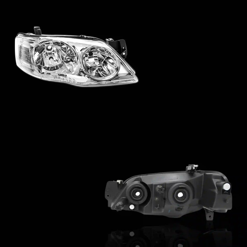 
                  
                    Chrome / Black Style Headlights – Fits Ford Falcon BF Series 2 & 3 (2006 - 2011) | LH + RH Pair - Blckline Automotive
                  
                