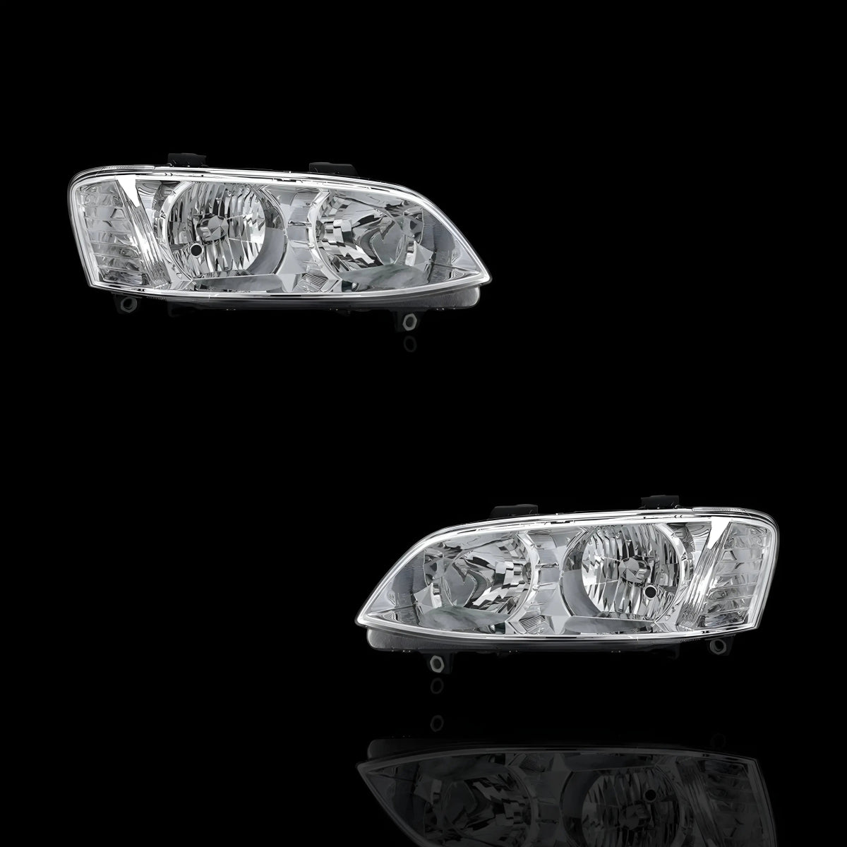 Chrome Headlights – Fits Holden Commodore VE Series 2 (2010–2013) | LH + RH Pair - Blckline Automotive