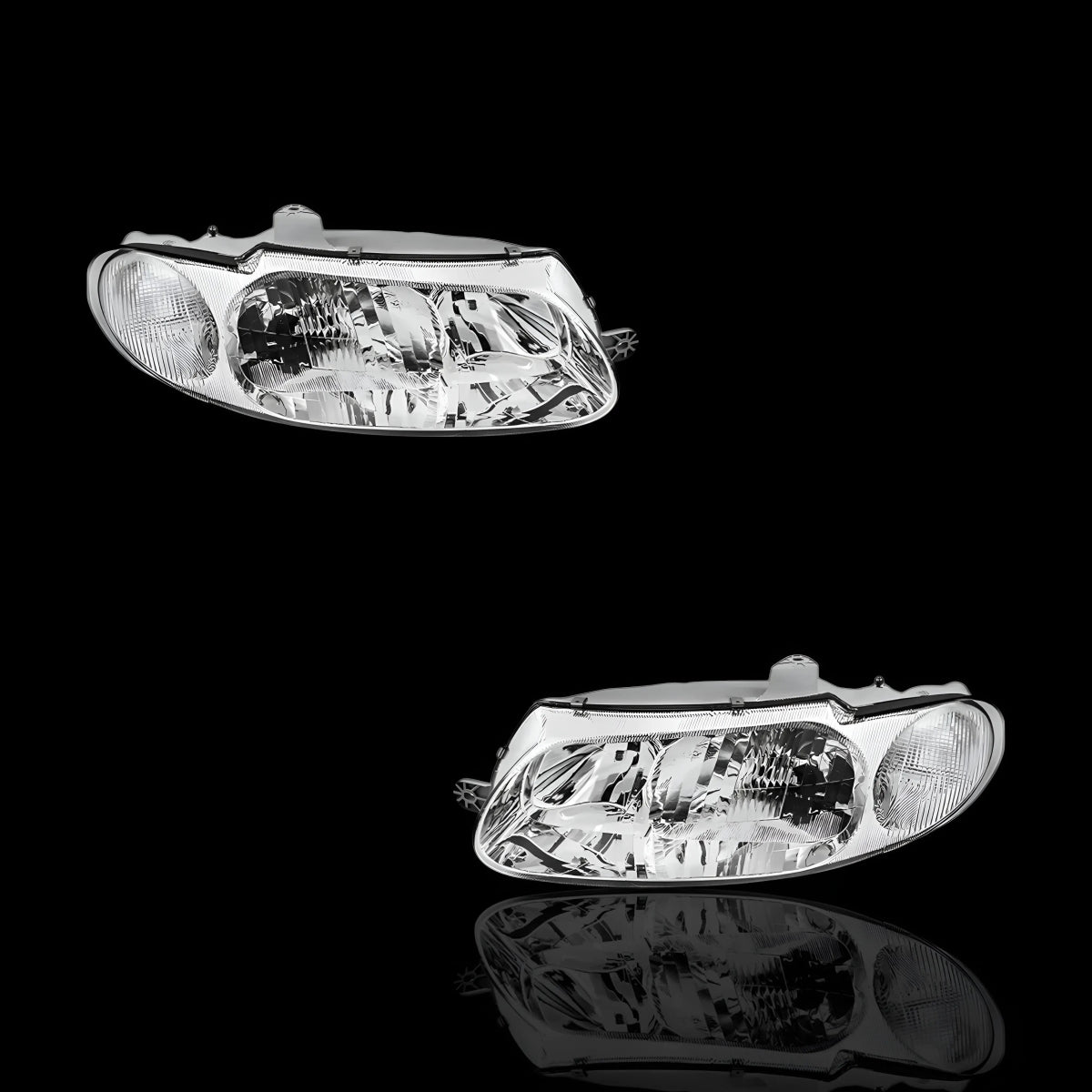 Chrome Headlights – Fits Holden Commodore VT (1997–2000) | LH + RH Pair - Blckline Automotive