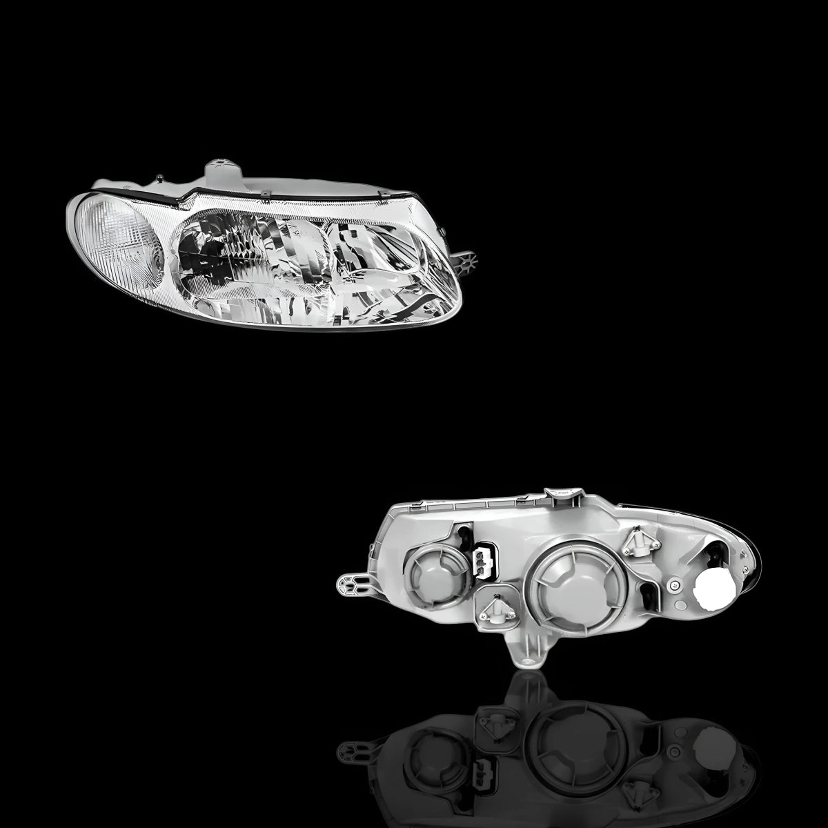 Chrome Headlights – Fits Holden Commodore VT (1997–2000) | LH + RH Pair - Blckline Automotive