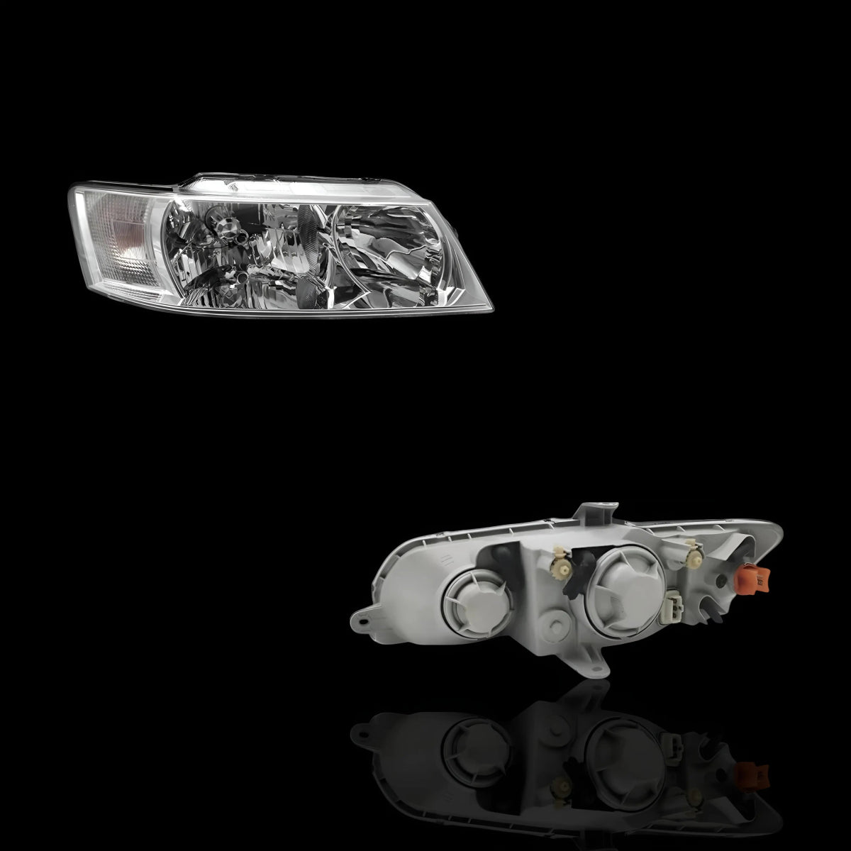 Chrome Headlights – Fits Holden Commodore VZ (2004–2007) | LH + RH Pair - Blckline Automotive