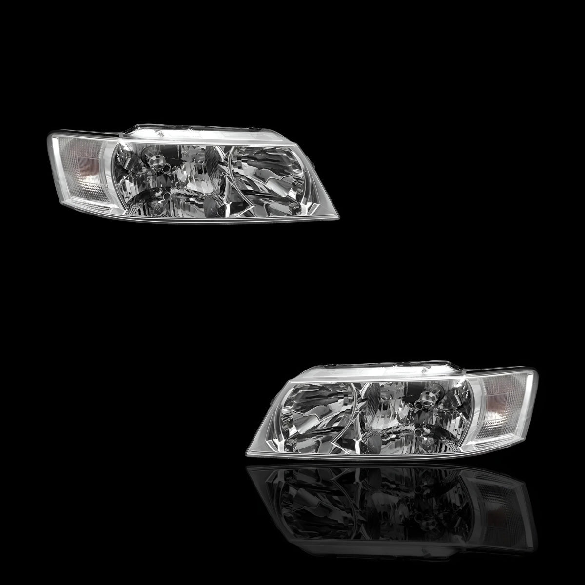Chrome Headlights – Fits Holden Commodore VZ (2004–2007) | LH + RH Pair - Blckline Automotive