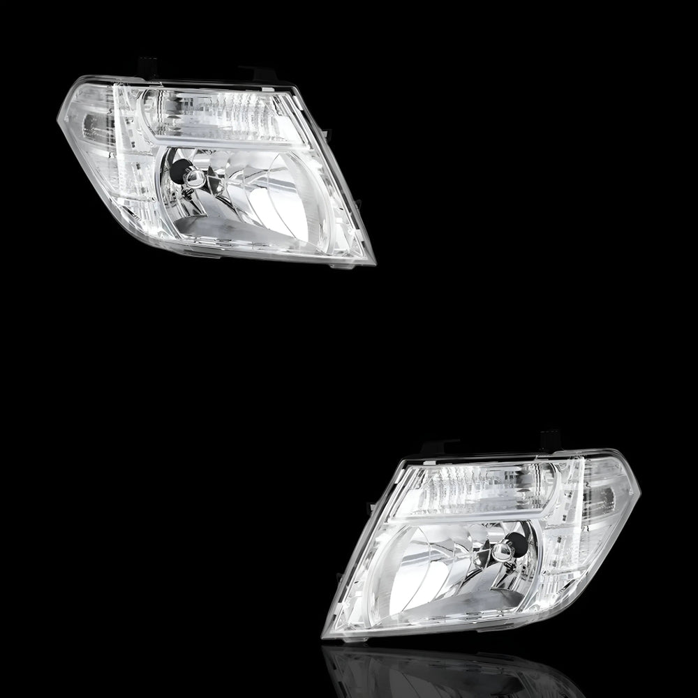 
                  
                    Clear / Amber Headlights – Fits Nissan Navara D40 (2005–2015) | LH + RH Pair - Blckline Automotive
                  
                
