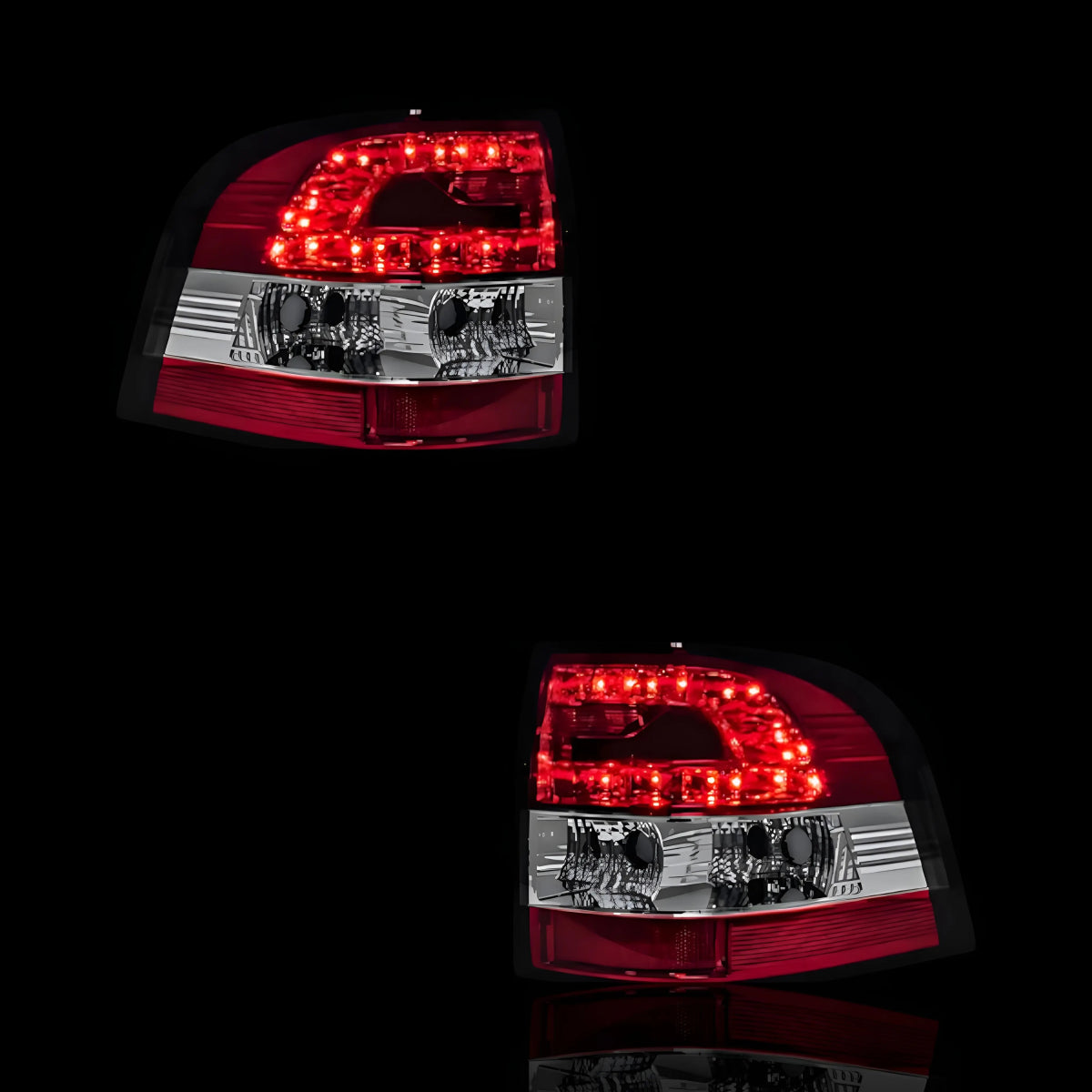 Clear Red LED Tail Lights – Fits Holden Commodore VE Ute (2007–2013) | LH + RH Pair - Blckline Automotive