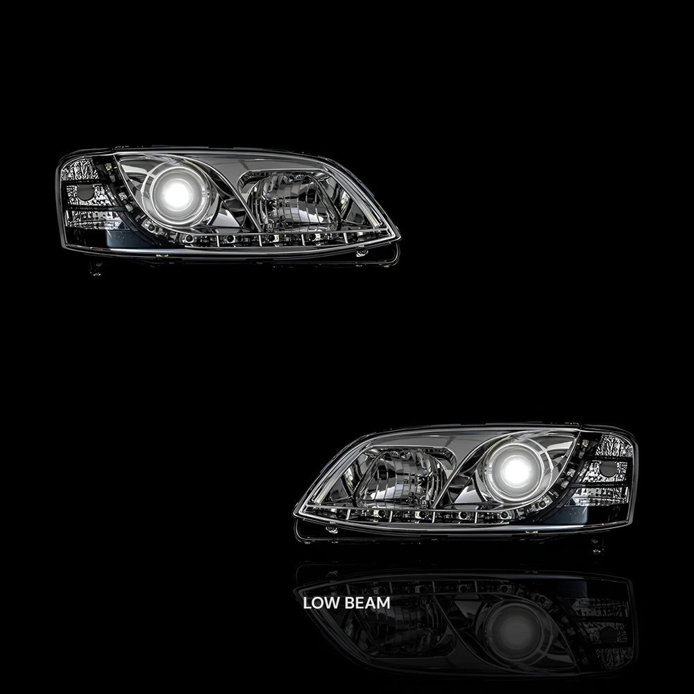 
                  
                    Crystal DRL LED Projector Headlights – Fits Holden Commodore VE Series 2 (2010–2013) | LH + RH Pair - Blckline Automotive
                  
                
