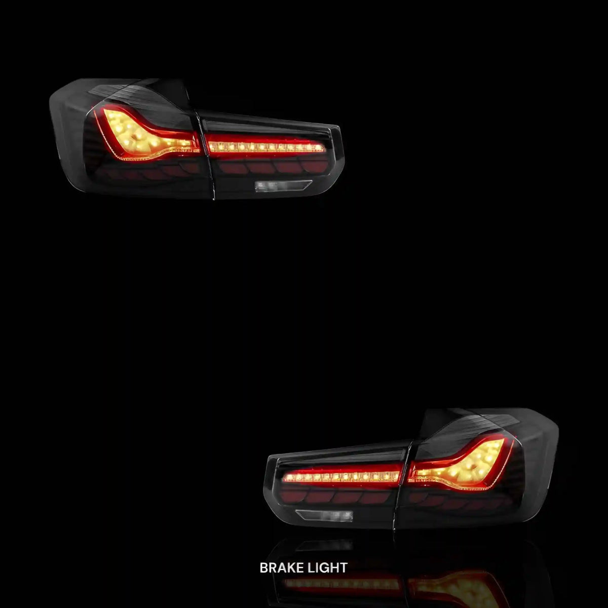 GTS Style Sequential Smoked LED Tail Lights – Fits BMW 3 - Series F30 / F80 / M3 (2012 - 2019) | LH + RH Pair - Blckline Automotive