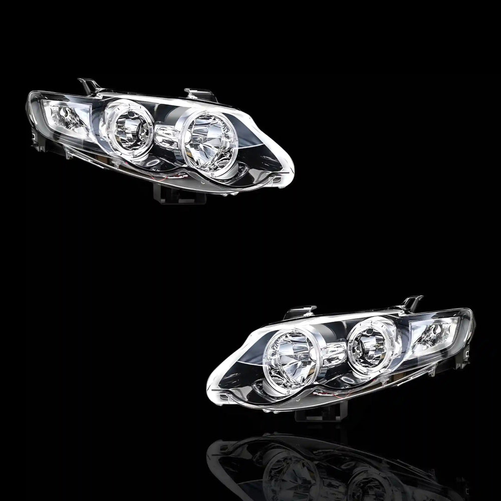 Halo Angel Eyes Headlights – Fits Ford Falcon FG Series 1 (2008 – 2011) | LH + RH Pair - Blckline Automotive