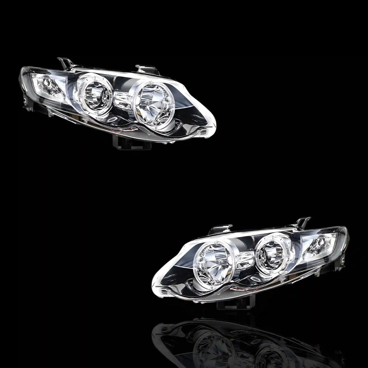 Halo Angel Eyes Headlights – Fits Ford Falcon FG Series 1 (2008 – 2011) | LH + RH Pair - Blckline Automotive