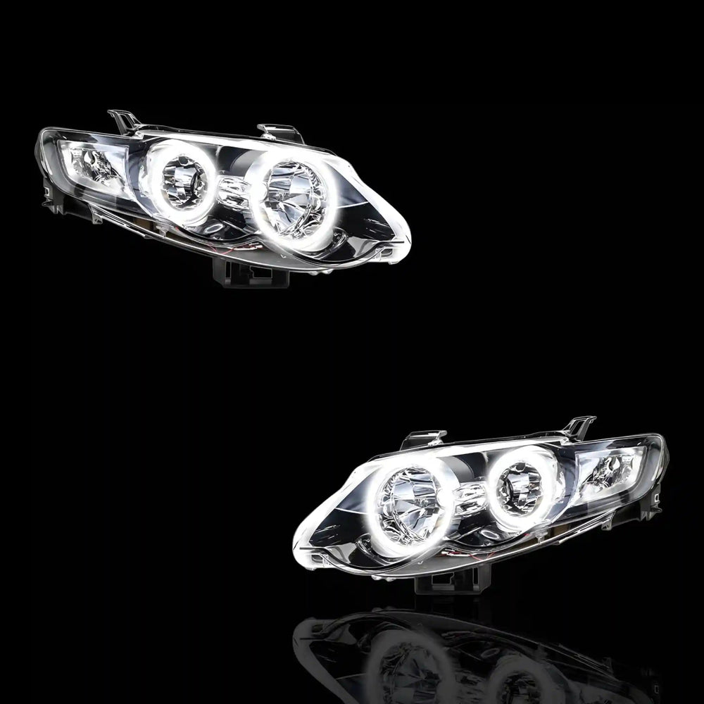 Halo Angel Eyes Headlights – Fits Ford Falcon FG Series 1 (2008 – 2011) | LH + RH Pair - Blckline Automotive