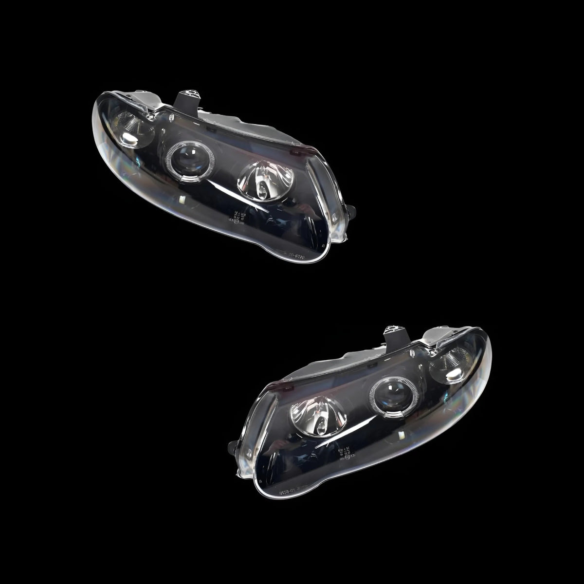 Halo Angel Eyes Headlights – Fits Holden Commodore VX / VU (2000–2002) | LH + RH Pair - Blckline Automotive