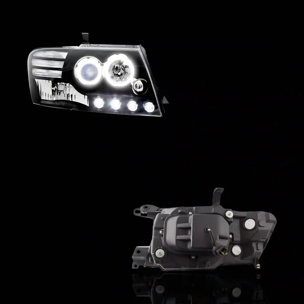 
                  
                    Halo Angel Eyes Headlights – Fits Mitsubishi Pajero NM NP (2000 - 2006) | LH + RH Pair - Blckline Automotive
                  
                