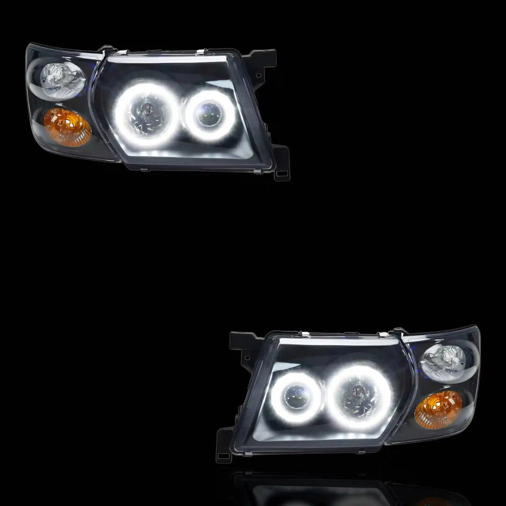 
                  
                    Halo Angel Eyes Headlights - Fits Nissan Patrol / Safari GU Y61 (1997 - 2007) | LH + RH Pair - Blckline Automotive
                  
                