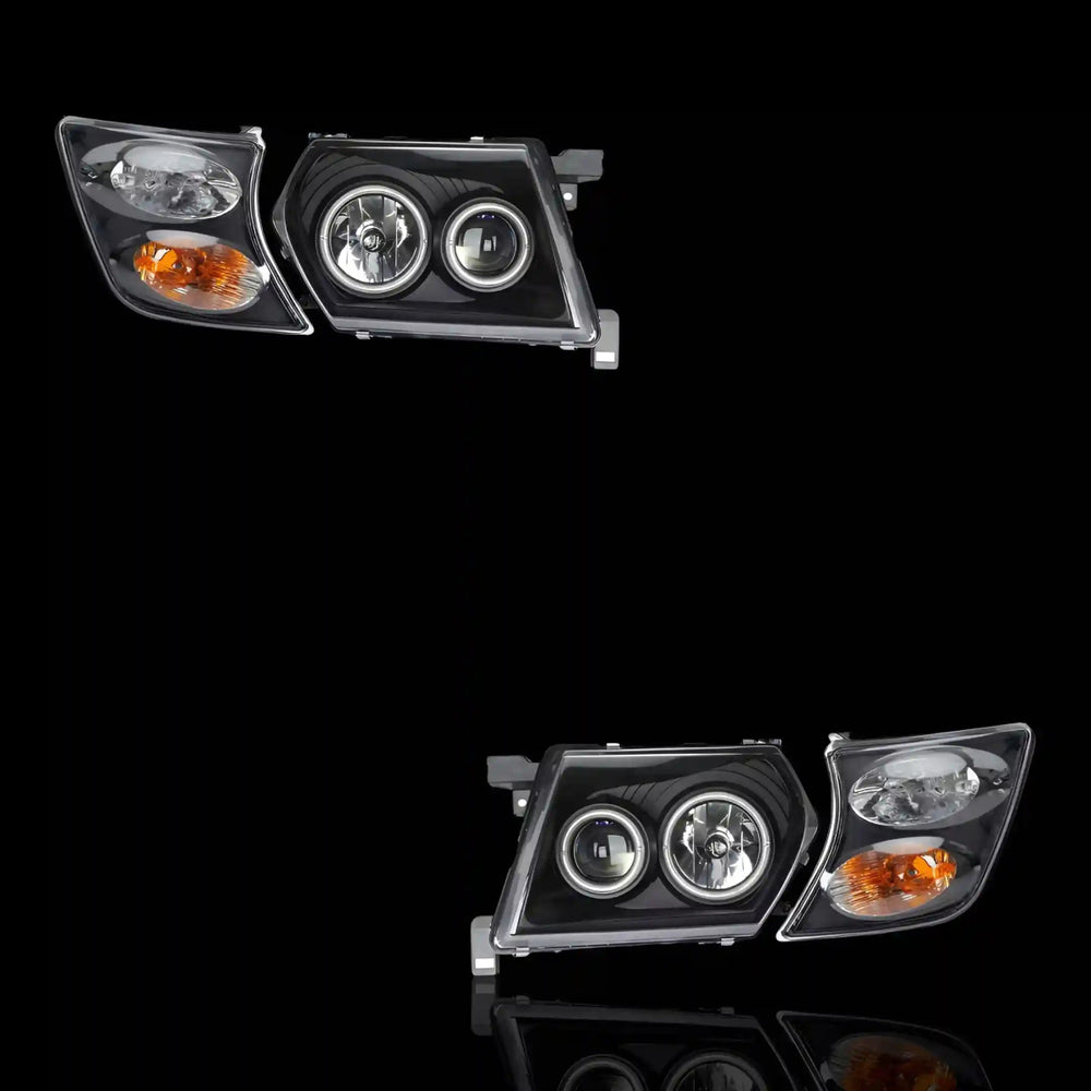 
                  
                    Halo Angel Eyes Headlights - Fits Nissan Patrol / Safari GU Y61 (1997 - 2007) | LH + RH Pair - Blckline Automotive
                  
                