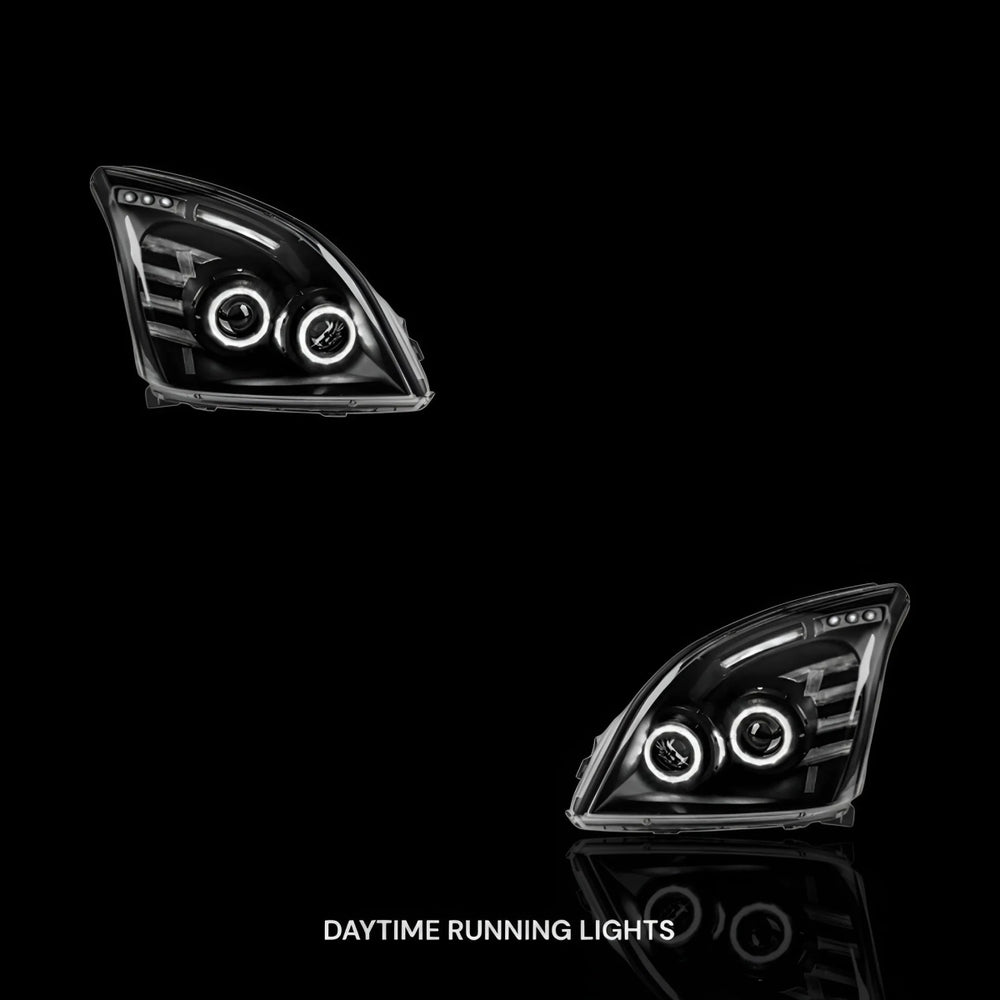 
                  
                    Halo Angel Eyes Headlights – Fits Toyota Prado 120 Series (2002 – 2009) | LH + RH Pair - Blckline Automotive
                  
                